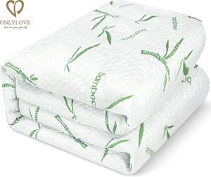 Couvre-<span class=keywords><strong>lit</strong></span> <span class=keywords><strong>anti</strong></span>-acariens <span class=keywords><strong>Anti</strong></span>-odeur Queen Size protège-matelas imperméable lavable en bambou - Product Image 1