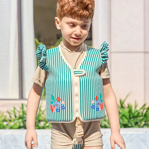 Qihui Unisex flotabilidad PVC <span class=keywords><strong>neopreno</strong></span> chaleco salvavidas dibujos animados <span class=keywords><strong>piscina</strong></span> nadar chaleco <span class=keywords><strong>para</strong></span> niños pequeños cubrir estilo - Product Image 1