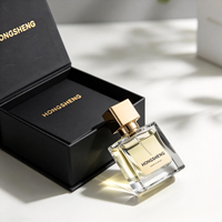 Boîte cadeau de luxe haut de gamme pour flacon de parfum avec design magnétique blanc et impression à l'encre à base de soja recyclable