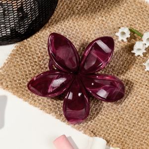 กิ๊บติดผมลายหินอ่อนสีสันสดใสสำหรับผู้หญิง กิ๊บปากเป็ด เครื่องประดับผม ขายส่ง - Product Image 6