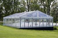 Tentes de réception de luxe en aluminium transparentes à double couche imperméables pour 100, 300, 500, 1000 personnes, pour événements extérieurs