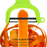 ANJUKE Lot de 3 éplucheurs manuels en plastique pour pommes de terre, coupe-légumes et éplucheurs de fruits avec éplucheur de patates à œillets
