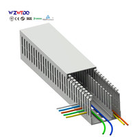Auge de fil en PVC Raceway de gestion avec couvercle de conduit de fil Conduits de câblage Ouverture du coffre Auge de séparation électrique forte et faible
