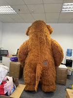 Costume gonflable de mamouth en peluche sur le thème des animaux, costume de mascotte d'éléphant gonflable pour adultes