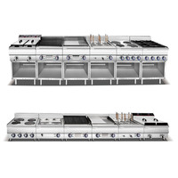 Cuiseur de pâtes italien professionnel électrique/gaz en acier inoxydable, chauffe-plats, cuiseur de nouilles à réservoir unique 3 têtes pour restaurant