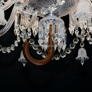 Châu Âu Sang Trọng Thiết Kế Nghệ Thuật Ngà Ô Treo Đèn Chùm Pha Lê Sang Trọng Nhà Mặt Trời Phòng Mặt Dây Chuyền Chiếu Sáng - Product Image 5