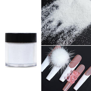 Ensemble de poudre pailletée pour ongles, 3 couleurs, poudre de <span class=keywords><strong>sucre</strong></span> brillant, poudre acrylique de laine étoilée, <span class=keywords><strong>noir</strong></span>, blanc, sable de cristal clair pour l'art des ongles. - Product Image 6