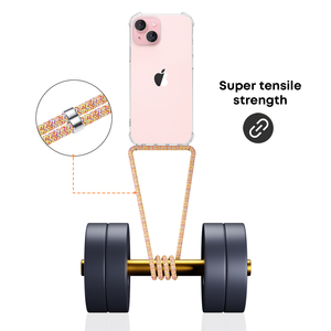 Clear Slim Cell Phone Neck Strap Case para Iphone 17 16 15 14 13 12 11 Pro <span class=keywords><strong>Max</strong></span> X XS XR 7 8 Plus SE - Product Image 2