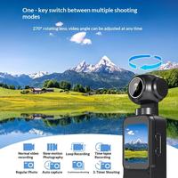 Caméra Sportive 5K 30fps 2026, Caméscope Portable avec Écran 1,3 Pouce, WiFi, Objectif Rotatif à 270°, Enregistreur Portable, Anti-Choc ELS, Carte TF