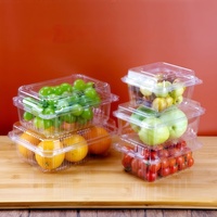 Boîte Cadeau pour Fruits Secs, Emballage Premium en Plastique Transparent avec Couvercle Verrouillable pour Noix et Amandes