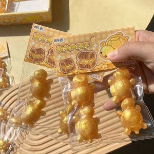 Jouet anti-stress en TPR écologique, petit tortue dorée souple à rebond lent, pour adultes et enfants (3 ans et plus) - Vente chaude - Product Image 1