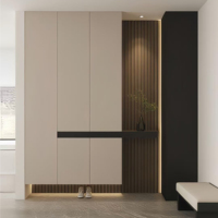 Meubles de rangement modulaires modernes personnalisables pour entrée, armoires à chaussures en panneaux de particules, étagères à chaussures et meubles de salon pour appartement