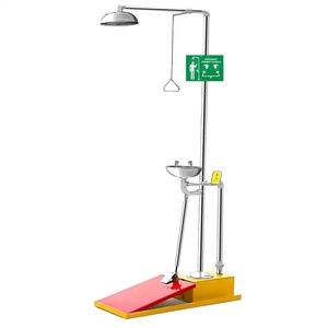 Estación de lavado de ojos de seguridad, personalizado, de alta calidad, SS304, ducha y lavado de ojos de emergencia - Product Image 4