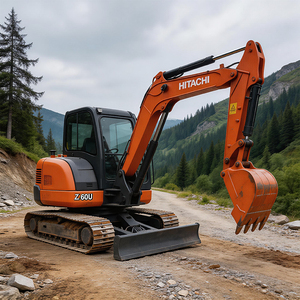 Excavadora de cadenas Hitachi zx60u usada, en estado original, pocas horas de trabajo, rentable, abundantes repuestos, mini excavadora - Product Image 4