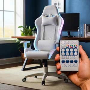 Chaise de jeu complète avec éclairage LED RGB coloré, chaise de jeu avec marquage lumineux - Product Image 2