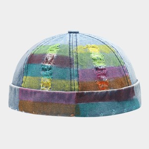 หมวกด็อคเกอร์วินเทจ YOUMITE |   หมวกเบสบอลไม่มีปีก 100% ผ้าฝ้ายเดนิม หมวกมิกิ หัวเข็มขัดทองแดง สำหรับทุกเพศ ทุกฤดู 6 - Product Image 5