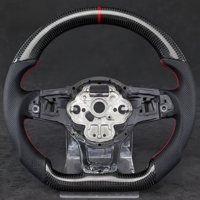 Volant sport personnalisé en cuir et fibre de carbone forgée classique pour Volkswagen Golf MK7/7.5 GTI R 2013-2020 BM