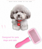 Peigne d'épilation en un clic Peigne d'épilation automatique pour chien Brosse de toilettage pour chien