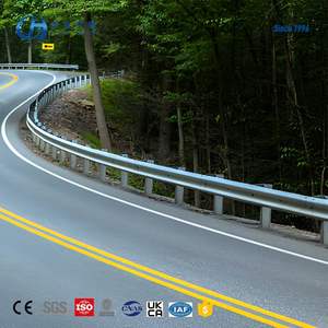 Prix d'usine Garde-corps routier en W ondulé en acier galvanisé avec <span class=keywords><strong>accessoires</strong></span> de poteaux et d'entretoises - Product Image 5