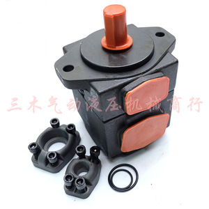 ปั๊มไฮดรอลิกแบบใบพัด Pv2r2 26 33 41 47 53 59 65 F1 แรงดันสูง ปริมาตรคงที่ โครงเหล็กหล่อ ขับเคลื่อนด้วยไฟฟ้า - Product Image 4