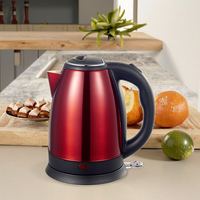 Bouilloire Électrique Sans Fil en Acier Inoxydable 1,8 L, Vente en Gros Usine, Base Rotative à 360 Degrés, Ébullition Rapide, Contrôle de la Température
