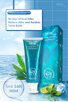 Dentifrice personnalisé au fluorure au sel de mer à la menthe pour dents sensibles détachant dentifrice prébiotique blanchissant