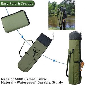Free Sample BSCI Custom Holds 5 Poles Travel Case Waterproof Lightweight <b>Tackle</b> <b>Box</b> Stand Fishing Bags Fishing Gear Organizer - Product Image 2