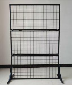 Grille de stand pliante portable de style moderne Support rectangulaire en fer avec techniques de laque pour suspendre des marchandises sur les <span class=keywords><strong>marchés</strong></span> de nuit - Product Image 1