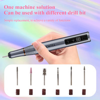 HOWYEA Perceuse à ongles professionnelle portable 35000 tr/min sans fil prise USB manucure pédicure stylo lime à ongles