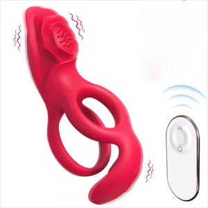 Nuevo Anillo Vibrador de Silicona para Pene, Estilo Rosa, Anillo Sexual para Retrasar la Eyaculación en Hombres - Product Image 1
