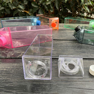 BPA бесплатно мультфильм пластиковые бутылки для воды прозрачные пластиковые чашки молока картонная бутылка для воды - Product Image 5