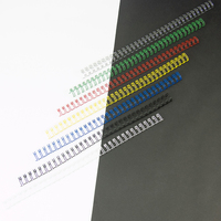 Fil de reliure en spirale métallique de format A4 à 34 trous pour la reliure de documents de bureau, boîte de 100 pièces, multicolores