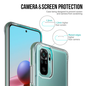 Barato espacio transparente anti-caída de TPU suave y plástico duro cubierta posterior de la caja del teléfono móvil para REDMI NOTE10/5G/P0COM3PRO/5G - Product Image 6