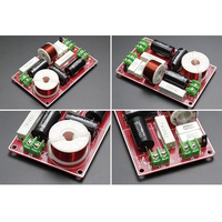 2PCS 2 Way 200W Audio Treble Bass Frequency Divider Home Theater Hifi Stereo 2 Unit Speaker Crossover Filters pcb assembly