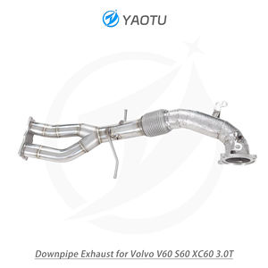 वोल्वो v60, s60, और xc60 (3.0 टी) के लिए गर्मी-इन्सुलेट डाउनपाइप के माध्यम से सीधे उच्च प्रवाह स्टेनलेस स्टील - Product Image 4