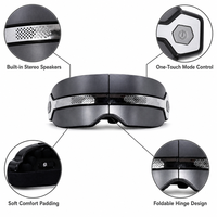 Masseur oculaire portable pliable rechargeable avec chaleur, vibrations, musique, soulagement de la fatigue oculaire, aide au sommeil, soin des yeux contre le stress
