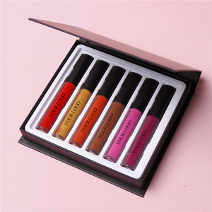Taza antiadherente de secado rápido de larga duración a prueba de agua Kit de manchas de labios desnudos Juego de pintalabios líquido mate profesional - Product Image 1