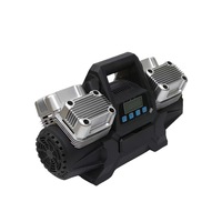 Compresseur d'air pour pneus de voiture 12V en métal, gonflage rapide, robuste, quatre cylindres, arrêt automatique, 150 PSI pour SUV MPV. Camion.