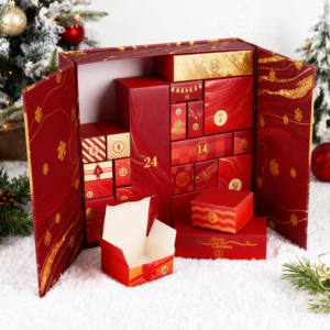 Calendrier de l'Avent en carton rigide de Noël <span class=keywords><strong>à</strong></span> 24 jours, boîte <span class=keywords><strong>à</strong></span> surprises recyclable, boîte cadeau pour mariage, chocolat - Product Image 2