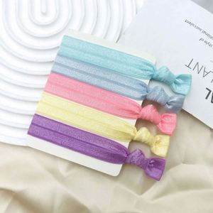 Pulsera de tela plegable personalizada de 3/4 de pulgada / Pulsera elástica con nudo para atar el cabello - Product Image 5