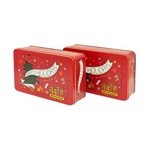 <span class=keywords><strong>Scatola</strong></span> Regalo Personalizzata Riciclabile, Grande Barattolo Rettangolare <span class=keywords><strong>in</strong></span> Latta con Coperchio per Biscotti e Cioccolato, Contenitore Metallico per Torte all'Ingrosso - Product Image 3