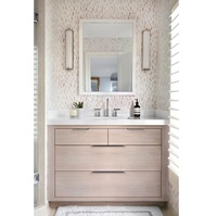 Meuble-lavabo de salle de bain sur mesure de 42 pouces, petit meuble-lavabo