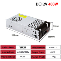 Stabilisateur de tension constante AC 110 - 220V DC 12V/24V 400W pour la charge d'équipements optiques
