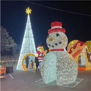 Decoraciones Navideñas para Exteriores, Luces LED 3D con Diseño de Muñeco de Nieve Grande, Luces Decorativas Navideñas IP65/IP68 para Decoración de Paisajes - Product Image 6
