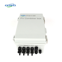Boîtier de combinateur solaire à vente directe d'usine, 4 entrées 1 sortie, protection IP65, 500V/1000VDC, boîtier de contrôle de réseau photovoltaïque