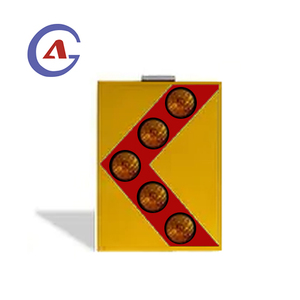 Giao hàng nhanh nhà máy Giá nhôm dấu hiệu giao thông năng lượng mặt trời Powered LED Chevron Directional dấu hiệu cảnh báo - Product Image 2