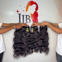 Penjual Rambut Manusia India Berkualitas Tinggi, Rambut Temple Raw Bodywave, Rambut Temple Bergelombang Mentah Tanpa Proses