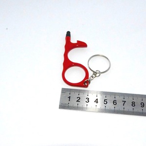 Biểu Tượng Tùy Chỉnh Đa-Chức Năng Kim Loại Keychain Phong Cách Cổ Điển Cửa Mở Tay Miễn Phí Không Có Cảm Ứng Công Cụ Làm Hợp Kim Cho Tự Vệ - Product Image 4