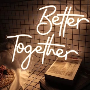 Tùy chỉnh thực hiện trang trí nội thất từ Bảng chữ cái thư đám cưới Đảng tốt hơn với nhau Neon LED dấu hiệu điện tử - Product Image 3