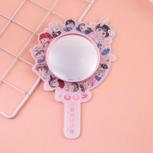 Crystal <b>Acrylic</b> Handheld Makeup <b>Mirror</b> Custom Anime Design Portable With Embedded Pattern For Fans - Product Image 3